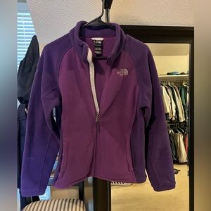 Size medium North Face fleece full zip jacket
